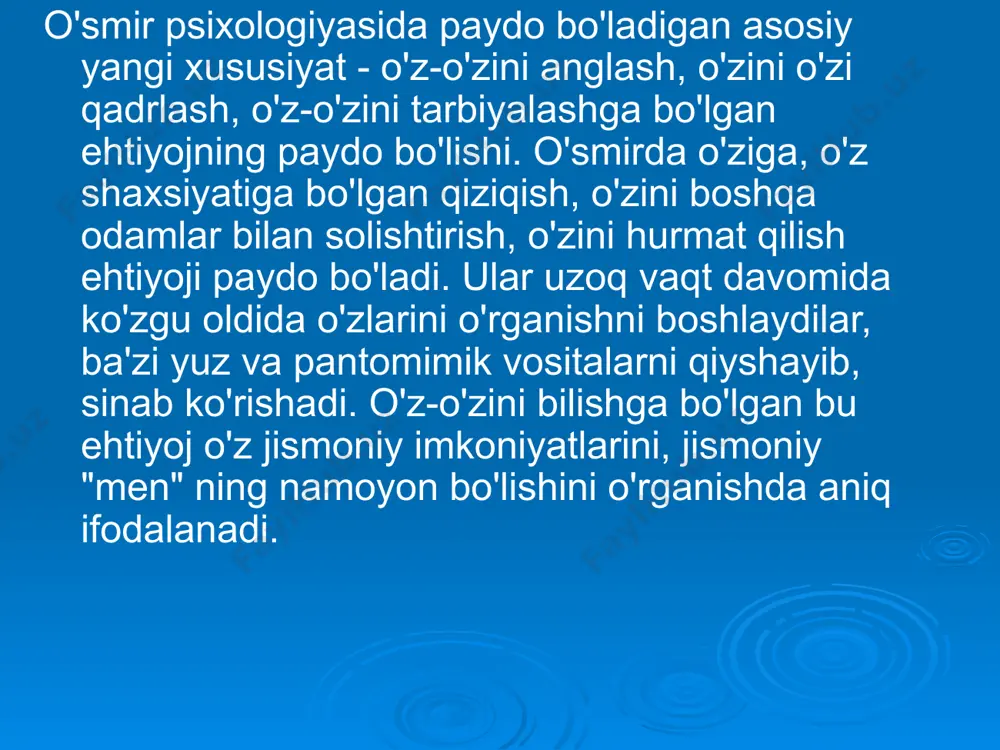 o'smirlarning jamoabi ano'zaromunosabati xususiyatları - Page 5