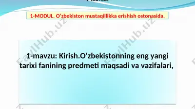 o‘zbekiston mustaqillikka erishish ostonasida — PPT