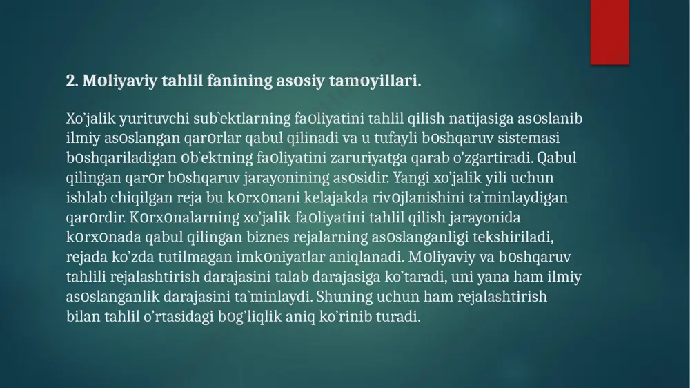 moliyaviy tahlilning asosiy tamoyillari - Page 5