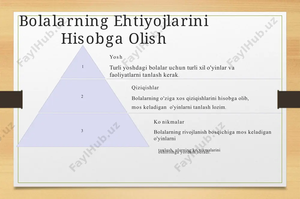 o'yin faoliyatini samarali tashkil etish - Page 5