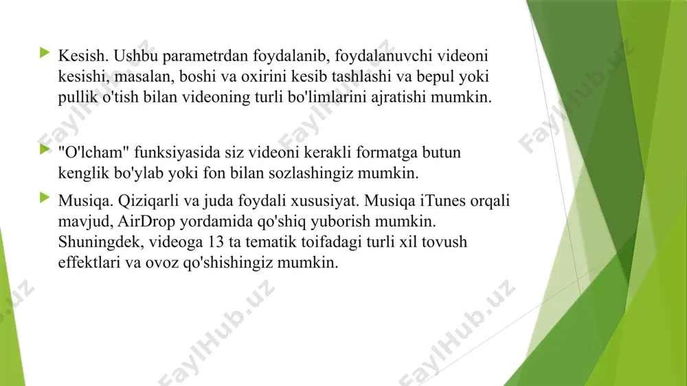 inshot dasturining imkoniyatlari - Page 3