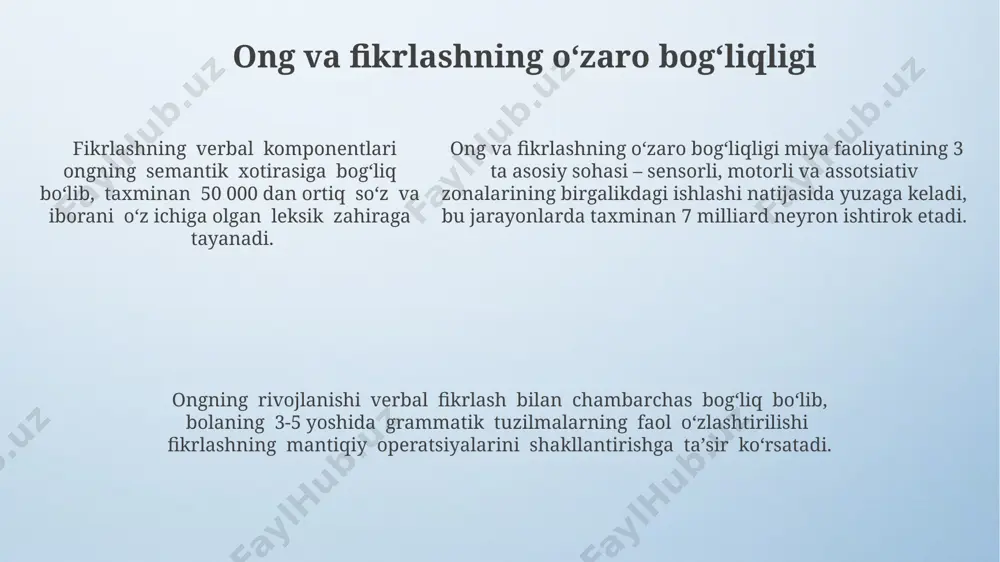 nutqiy tafakkur rivojlanish muammolari - Page 5