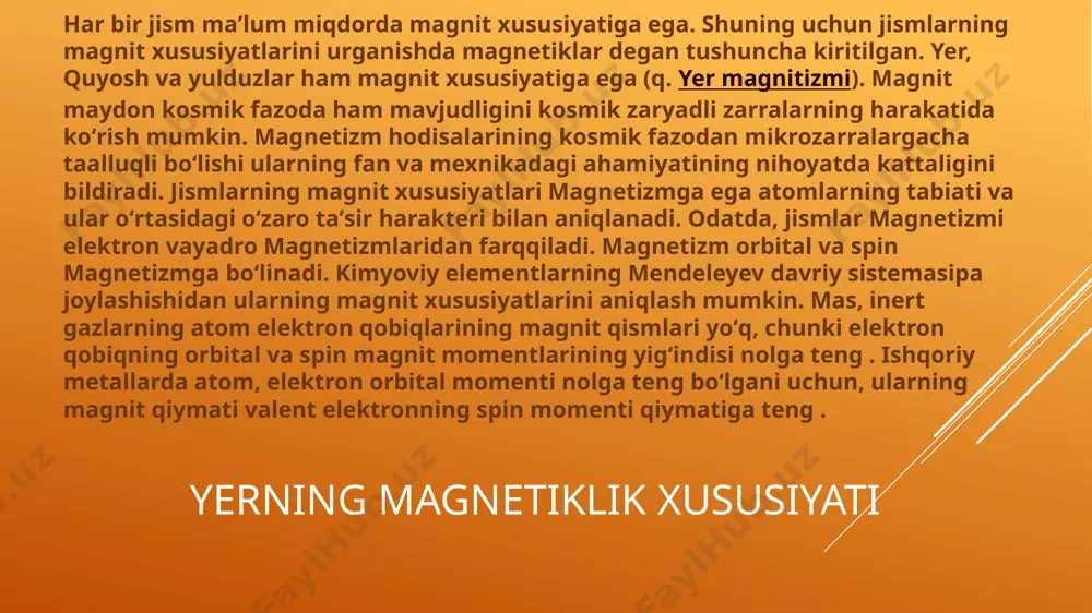dia - para- va ferromagnetizm tabiati - Page 5