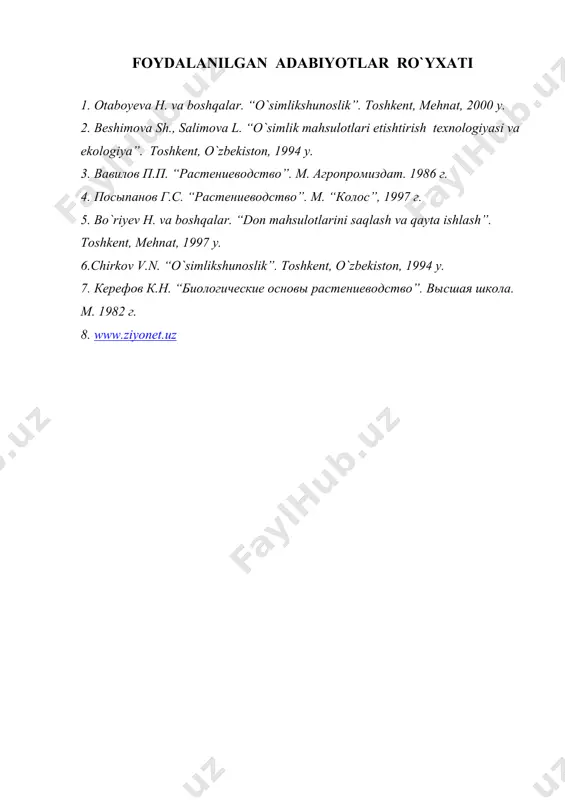 o‘simlikshunоslik - qishlоq хo‘jаligining еtаkchi tаrmоg‘i ekаnligi - Page 5