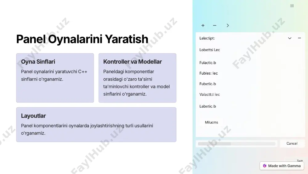 c++ panel yaratish - Page 4