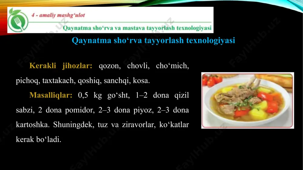 milliy taom tayyorlash texnologiyasi 5-sinf - Page 4