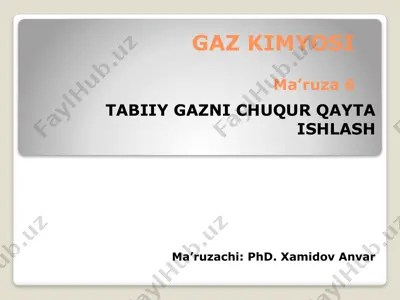 gaz kimyosi — PPTX