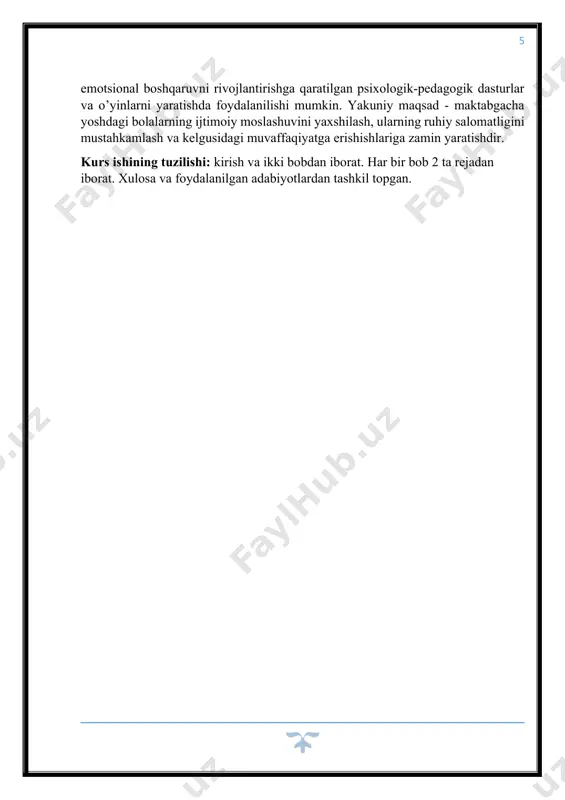 ngdoshlari bilan bir qadar erkin munosabatda bo‘la oladigan nutqqa ega. mana shuning uchun bu yoshdagi bolalarning xulq-atvorlari, ahloqiy sifatlari, xatti-harakatlari, qiziqish va ehtiyojlari ilk yoshdagi bolalarnikidan keskin farq qiladi. bu esa o‘z navbatida, ilk yoshdagi bolalar bilan maktabgacha yoshdagi bolalar ta’lim- tarbiyasiga ham turlicha munosabatda bo‘lishni taqozo qiladi. maktabgacha yoshdagi davrda muhit bilan bo‘lgan munosabatlarida anchagina o‘zgarishlarni yuzaga keltiradi. bir tomondan, bola kattalarning doimiy yordamlaridan ancha ozod bo‘lib, ulardan bir qadar uzoqlashadi, ikkinchi tomondan, kattalar bilan bo‘lgan munosabatlari murakkab, ko‘p tomonlama xarakter kasb eta boshlaydi. rus fiziologlari n.i. krasnogorskiy va a.g. ivanov-smolenskiylar tomonidan ko‘plab o‘tkazilgan tajribalarning ko‘rsatishicha, maktabgacha yoshidagi bolalarning nerv sistemalari o‘z faoliyati jihatidan hali qat’iy bir izga tushmagan, o‘zgarib turadigan bo‘ladi. markaziy nerv sistemasi faoliyatining o‘zgaruvchanligi xususan ilk yoshda ravshan ko‘rinadi. masalan, bu yoshdagi bolalarda qo‘zg‘alish jarayoni tormozlanish jarayoningdan ko‘pincha ustunlik qiladi. mana shuning uchun ham bu yoshda bolalar juda serharakat va o‘ta hayajonlanuvchan bo‘ladilar. bog‘cha yoshidagi bolalarning …