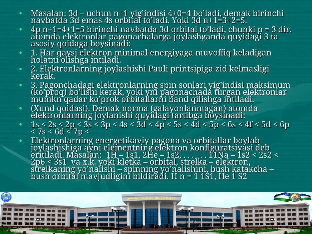 oton va neytron massalarining aniq miqdorlari asosida xisoblab topilgan massa bilan tajriba asosida keltirilgan yadro massasi orasida farq ko’zga tashlanadi. tajribada topilgan yadro massasi, hamma vaqt proton va neytronlar massalari yig’indisidan kichik. bu kattaliklar orasidagi farq massa defekti deyildi. masalan: p = 1,007276 u/b (a.e.m.) n = 1,008665 u/b geliy yadrosini hosil qiluvchi protonlar bilan neytronlar massasining yig’indisi (2 x 1,007276+2x1,008665)=4,032882. geliy izotopining yadro massasi esa = 4,002600 ga teng, massa diffekti esa 0,030282 ga tengdir. massa defekti atom yadrolarining barqarorligi va yadrodagi nuklonlarning bog’lanish energiyasini xarakterlaydi (1p; 1p) ye – zs : a = 0,5, zs : a = 0,38). proton va neytronlardan yadro hosil bo’lishida ajralib chiqadigan energiya, massa deffektiga to’g’ri keladi va bu energiya eynshteynning massa bilan energiya orsidagi bog’lanishini ifodalaydigan tenglama: y=ms dan hisoblab topiladi. masalan: geliy yadrosi hosil bo’lishida massa diffekti – 0,03 u/b yoki 1g – atom he hosil bo’lishida 0,03g teng. bu vaqtda …