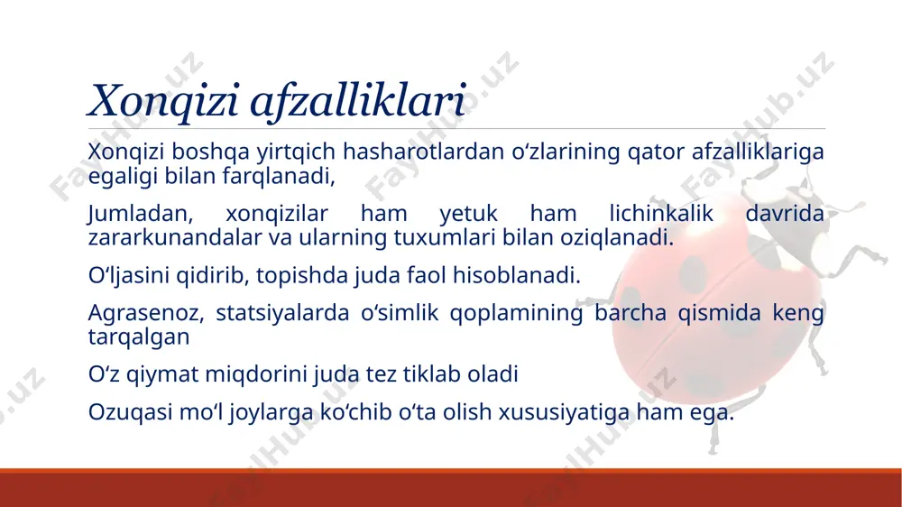 qishloq xo‘jaligida xonqizi qo‘ng‘izlarining ahamiyati - Page 5