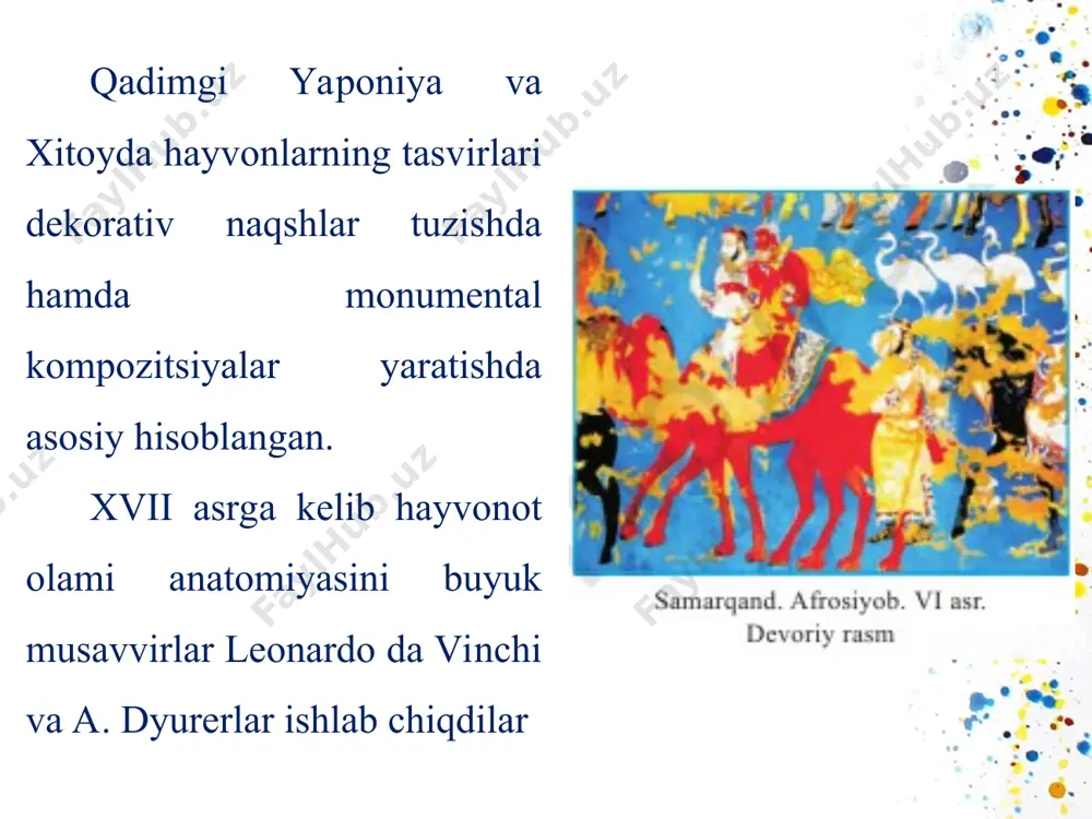 tasviriy san’atda animalistik janr. suhbat va amaliy ish 5 - sinf - Page 4