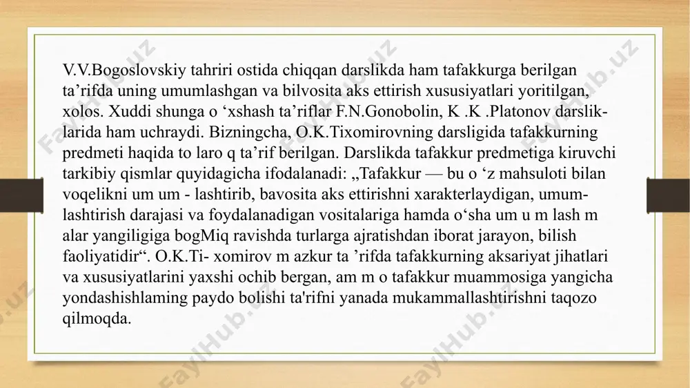 tafakkur to’g’risida umumiy tasavvurlar - Page 5
