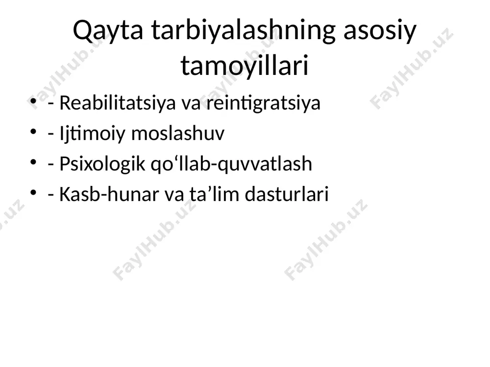 mahkumlarni va jazoni o‘tagan shaxslarni qayta tarbiyalash - Page 3