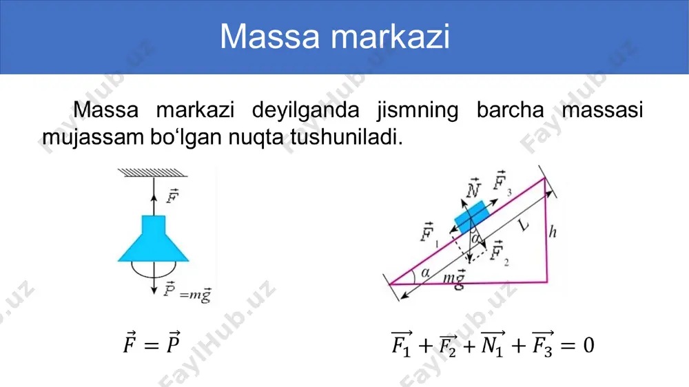 jismlarning muvozanatda bo‘lish shartlari 10-sinf, 16-mavzu - Page 2