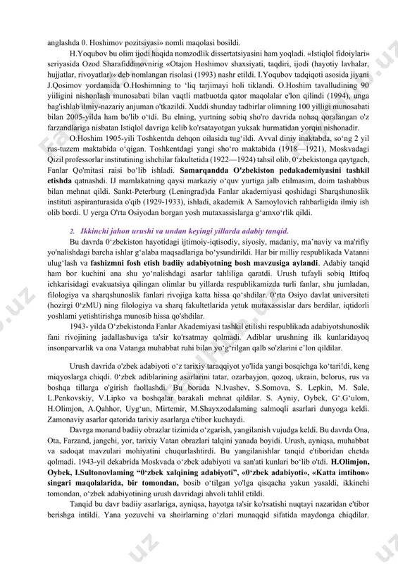 «duoxon» va «jaholat balosi» kabi qisqa-qisqa sahna asarlari ham yozdi. ulami klubda o‘zi sahnalashtirdi. u viloyat yoshlar qo‘mitasi yo'llanmasi bilan toshkentdagi 0‘rta osiyo universitetiga yuborildi (1922). «yosh leninchi» gazctasining muharriri sifatida (1927—1928) jumhuriyat adabiy-madaniy hayotida sezilarli o‘rin egalladi. tahririyat qoshida navqiron yozuvchi va targ'ibotchilar to'garagi ochib, unda yoshlarning she'r, hikoya, ocherk, dostonlarining muhokama va munozaralarini uyushtirdi. adabiy o‘qish-o‘rganish, havaskorlaming e’tiborli asarlarini bostirish, nashr qilish ishlariga bevosita yordam berdi. sotti husayn qayerda, qanday vazifada ishlamasin, tanqidchi va yozuvchi bo'lish orzusidan kechmadi, butun hayotini ana shu orzu orqasidan quvish bilan o'tkazdi. adabiyotga qiziqish unda juda erta boshlandi: 16—18 yoshdayoq qator bir pardali pyesalar yozdi. keyin ko‘proq adabiyot va san’at nazariyasi bilan mashg'ul bo‘ldi. badiiy ijod nazariyasi bilan shug'ullanish davrning xarakterli xususiyatlaridan biri edi. sotti husayn uchun hayotning bosh maqsadi adabiyot, adabiyotni o'rganish, unga xizmat qilish va uni xalq xizmatiga bo'ysundirish edi. u yosh o‘zbek adabiyoti haqida «ko‘rmana» egalari to‘g‘risida» (1929), «0‘zbck adabiyotining …