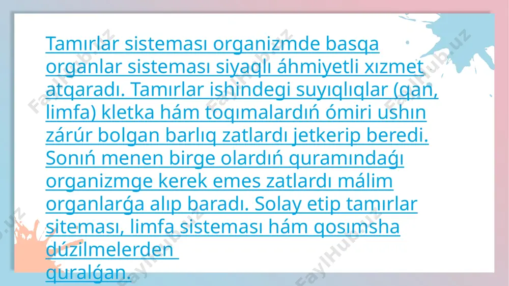 jurek qan tamirlarinin preparatta ham tiri organizmlerde uyraniw - Page 3