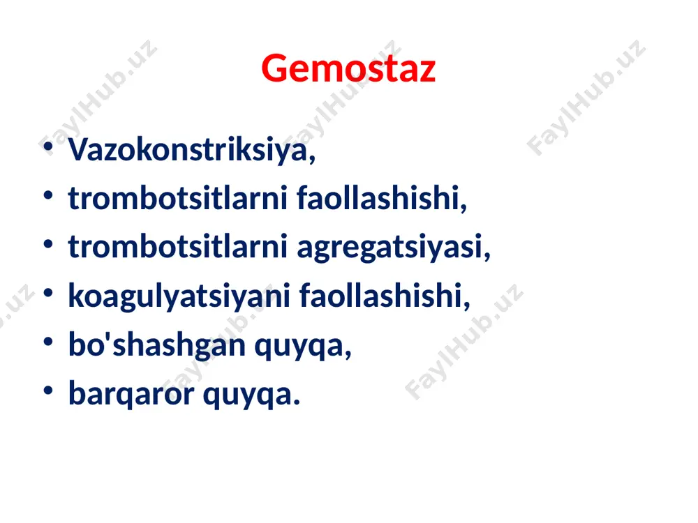 n qon ketishlarda (ma'lum bir qon ivish omili aniqlanguncha) plazma koagulyatsion omillarning etishmovchiligini to'ldirish uchun yangi muzlatilgan donor plazmasi (10 -20 ml/kg) yoki krioprecipitat (5 -7 ml/kg) transfuziyasi mumkin. gemorragik vaskulit schenleyn -genox kasalligi (purpura) schenleyn -genox kasalligi (purpura) tizimli vaskulit bo’lib, mikrosirkulyator tomirlarni zararlaydigan (arteriolalar, kapillyarlar va postkapilyar venulalar) va ularning devoriga immun depozitlarni xarakterli cho'kma, asosan a immunoglobulinlardan (iga) tashkil topgan, klinik jihatdan terida gemorragik toshmalar va bo’gimlarni qo’shma zaralashi, me’da ichak trakti va buyrakni zaralashi bilan namoyon bo'ladi. gemorragik vaskulit epidemiologiyasi. kasallanish darajasi 5 oydan 89 yoshgacha har 100 kishida 13-20 holatni tashkil etadi. ko’pincha 4-6 yoshdagi bolalarda rivojlanadi, har 100 000 bolada 70 holatni tashkil qiladi . bemorlar yoshi kattalashgan sari kasallanish asta - sekin kamayadi. erkaklar va ayollar bir xil kasallanadi. yil fasllariga bog’liqligi qayd etilgan: kuzda, qishda va bahorda eng ko'p kuzatiladi. bolalarning yarmi o'tkir respirator infektsiyadan keyin kasallanadi. gemorragik vaskulit etiologiyasi noma'lum. streptokokk …