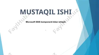 sql server integration services (ssis) — PPTX