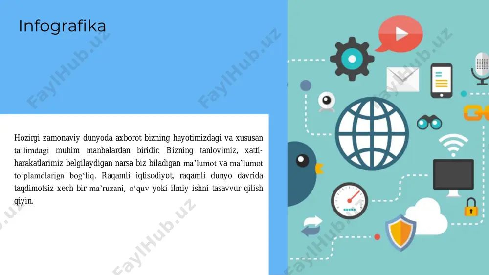 ularni tomosha qilishga mo‘ljallangan dastur bo‘lib, microsoft officening bir qismi hisoblanadi va microsoft windows, macos tizimlarida ishlash imkoniyatiga ega. canva juda mashhur butunlay bepul xizmat. unda andozalar va rasmlarning katta kutubxonasi mavjud. alohida va muhim plyus - bu rus tilidagi interfeysning mavjudligi. infografikadan tashqari, u prezentatsiyalar, rezyumelar, plakatlar va boshqalarni yaratishga yordam beradi. adobe photoshop adobe inc. firmasi tomonidan ishlab chiqilgan va tarqatilyotgan ko‘pfunksiyali grafik redaktor. asosan rastrli tasvirlar bilan ishlashga mo‘ljallangan, biroq bir nechta vektorli vositalariga ega. adobe photoshop tasvirlarni tahrirlashdagi proffesional redaktor hisoblanadi. easel.ly siz tanlagan shablonga kerakli piktogramma, strelkalar va sarlavhalarni qo‘shib, tezda infografikani to‘plashingiz mumkin. shuningdek, bepul shablonlar, rasmlar, piktogramma va shriftlarning ulkan kutubxonasi mavjud. russifikatsiyaning yo‘qligiga qaramay, interfeys intuitiv bo‘lib, ingliz tilini minimal darajada bilgan taqdirda ham qiyinchilik tug‘dirishi mumkin emas. piktochart onlayn xizmat, ayniqsa analitik infografika yaratish uchun juda mos keladi. ma’lumotlarni excel fayli sifatida yuklab olishga imkon beradi. asosiy funksiyalar bepul; pulli obuna …