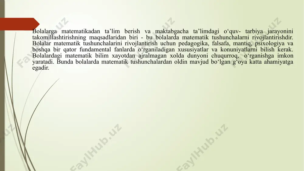 maktabgacha yoshdagi bolalarning matematik rivojlanishi - Page 5