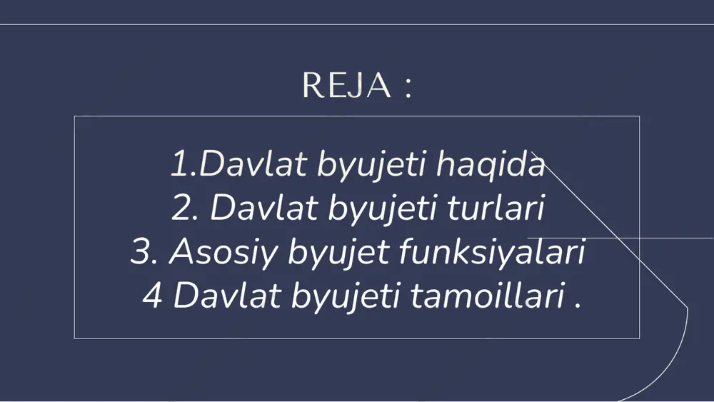 davlat byudjeti slayti (powerpoint taqdimoti) - Page 3