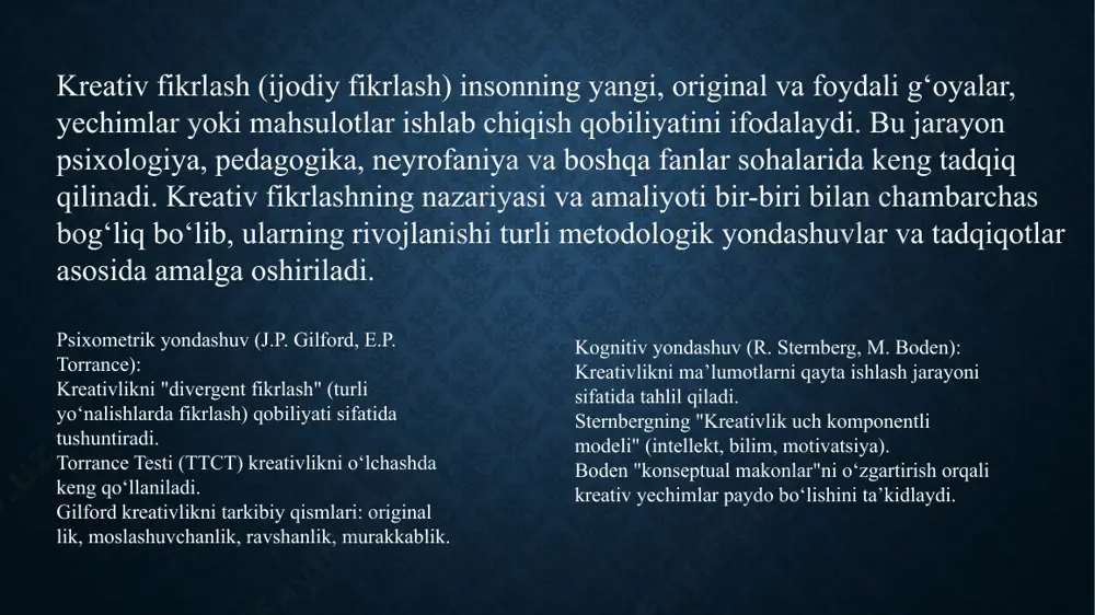 kreativ fikrlash fanidan taqdimot - Page 3