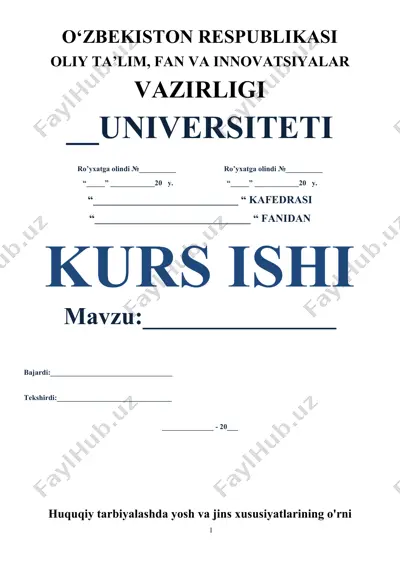 kurs ishi mavzusi ajratilgan bo‘lsa — DOC