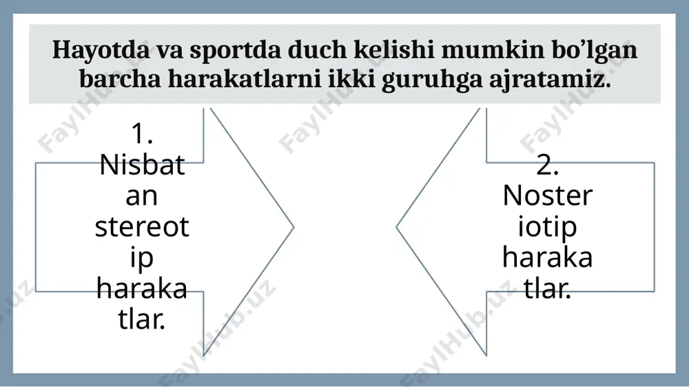 i. faoliyatni davom ettirish esa ruhiy, irodaviy va boshqa sifatlar evaziga bajariladi. bunday holatni konpensatsiyali charchoq fazasi deyiladi. agarda iroda namoyon qilish darajasini ortganligiga qaramay, ish intensivligi pasaya borsa, konpensatsiyasiz charchoq fazasi boshlanganligini kuzatamiz. charchoq o’zi nima? mehnat (mashq qilish) davomida ish qobiliyatining vaqtinchalik susayishi charchoq deyiladi. bir xil ish faoliyati davomida charchoq turli kishilarda turlicha bo’lishi amaliyotda isbotlangan. chunki, har bir individning chidamliligini rivojlanganligi turlichadir. bobkalonimiz abu ali ibn sinoning ilmiy merosida charchash mavzusiga katta eotibor berilgan. bir minginchi yili yozishni boshlab, bir ming yigirma to’rtinchi yili mukammal tarixiy ilmiy asarga aylangan «kitob ul qonun fit tib”da surunkali jismoniy mashq bajarish charchoqni vujudga kelti-rishiga to’xtalib uni to’rt xilga ajratib izoh bergan: 1. yarali charchash – unda terini yuzida yoki tagida yara kabi narsa seziladi. 2. qotib charchash – unda kishi go’yo gavdasini ezilgan yoki majag’langan gumon qilib tanasida issiqlik va bo’shashishni sezadi. 3. shishli charchash – bunda tana odatdagidan …