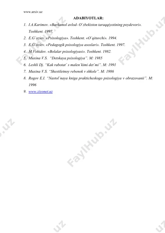 maktabgacha yosh davri psixologiyasi - Page 5