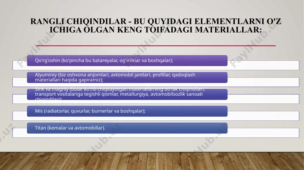 rangli metallarning va qotishmalarining qirindilari va ularni qayta ishlash - Page 4