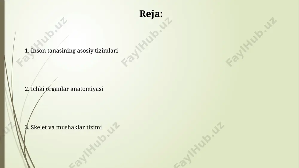 inlash bo'lib, masalan, yurak mushagi minutda 70-80 marta qisqaradi. ovqat hazm qilish tizimi oshqozon-ichak trakti 7 metr uzunlikda bo'lib, og'izdan anusgacha cho'zilgan va 30 dan ortiq turli fermentlarni oziq-ovqatni hazm qilish uchun ishlab chiqaradi. katta ichakda yashovchi 100 trillion dan ortiq bakteriyalar, vitaminlar sintezida, immunitet tizimini qo'llab-quvvatlashda va oziq-ovqat qoldiqlarini qayta ishlashda muhim rol o'ynaydi. skelet tizimi kallaning 22 ta suyagi yuz va miyani himoya qiladi. ushbu suyaklarning birikishi juda mustahkam bo'lib, miyaning shikastlanishidan himoya qilishni ta'minlaydi. masalan, pariyetal suyaklar. inson skeleti 206 ta suyakdan iborat bo'lib, ularning 54 tasi qo'l va oyoqlarda joylashgan. qo'l va oyoq skeletlarining murakkab tuzilishi insonning harakatlanish qobiliyatini ta'minlaydi. nafas olish tizimi insonning o'pkasida taxminan 300 million alveola mavjud bo'lib, ularning umumiy sirt maydoni tennis kortining maydoniga teng keladi va gaz almashinuvini samarali amalga oshiradi. o'rtacha kattalar odam kuniga taxminan 23000 marta nafas oladi va bu nafas olish tezligi yosh, jismoniy faoliyat va geografik joylashuvga …