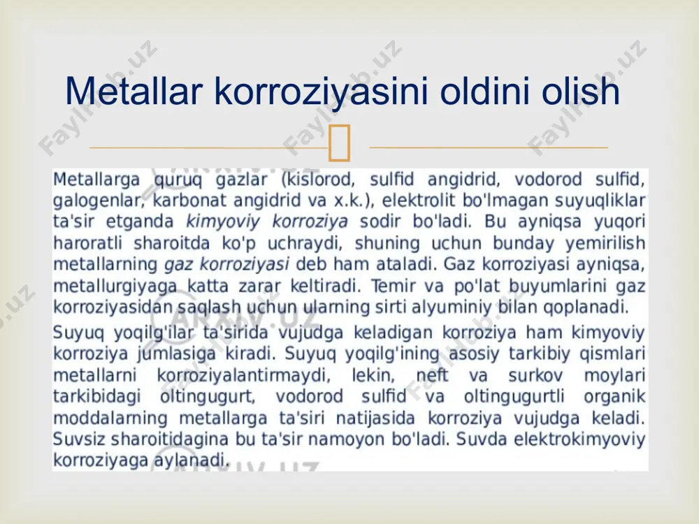 metallarning korroziyasi va unga qarshi kurashish - Page 4