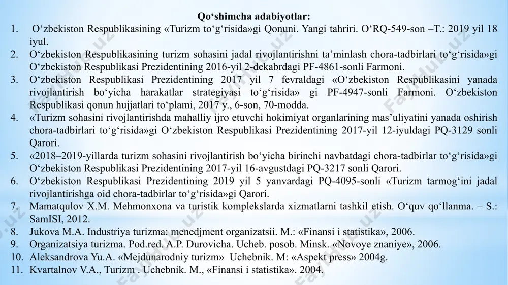 lik industriyasi qator omillar ta’siri ostida rivojlanmoqda. mehmondo‘stlik industriyasining o‘sishida aynan turistik talab va takliflardagi sifat o‘zgarishlari, so’ngi o‘n yillikda xalqaro turizmning rivojlanishini belgilab berdi. mehmondo‘stlik hamda unga yaqin bo‘lgan biznesning mehmondo‘stlik industriyasi sektoriga diqqat e’tiborni jalb qilish zarur. r.braymerning fikricha, mehmondo‘stlik - bu istalgan g’amxo’rlik bilan xizmat ko‘rsatishning siridir. mehmonga nisbatan munosabatda ko‘rsatilgan g‘amxo’rlik, mijoz ehtiyojini oldindan sezish qobiliyati, xizmat ko‘rsatuvchining tabiiy qirralari o‘ta muhim hisoblanadi. r.braymerning fikricha, mehmondo‘stlik industriyasi mexmonlarni qabul qilish va ularga xizmat ko‘rsatish bilan bog’lik bo‘lgan xizmatlar bozoriga ixtisoslashtirilgan tadbirkorlikning ko’p sonli va turli xil shakllari uchun yig’ma tushuncha bo‘lib hisoblanadi. u qamrab oladigan barcha asosiy faoliyat turlarining ro’yxati mavjud emas. biroq quyidagi asosiy yo‘nalishlarni ajratib ko‘rsatish mumkin: umumiy ovqatlanish, joylashtirish, tashish va dam olish (rekreatsiya). i.i.zorin va v.a.kvartalnovlar quyidagi ta’rifni taklif qiladilar: mehmondo‘stlik bu iste’molchilar ehtiyojini ularning xavfsizligini, jismoniy va psixologik jihatdan qulayligini kafolatlab, mehmonlar ehtiyojini qondirish maqsadida xizmat ko‘rsatuvchi xodimning iltifotli hatti harakatlari, …