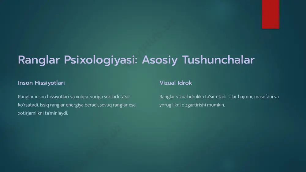 va dizayn muvaffaqiyatini ta'minlaydi. ranglar psixologiyasini o'rganish va amaliyotga tatbiq etish muhimdir. 10 image6.png image7.png image8.png image9.png image10.png image11.png image12.png image13.png image14.png image15.png image16.png image17.png image18.png image19.png image20.png image21.png image22.png image23.png image24.png image25.png image26.png image27.png image2.png image3.png image4.png image5.png