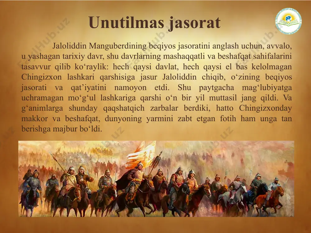 jaloliddin manguberdi – vatan himoyachisi va jasur sarkarda - Page 5