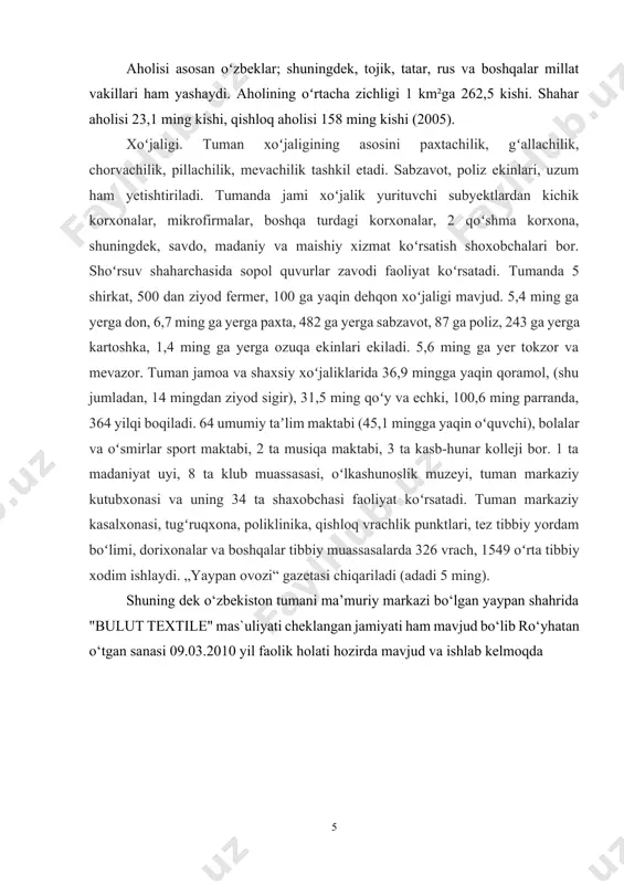 lar tikiladi. yumshoq satin osongina titilib ketadi. qattiq, yaltiroq satin va bosib naqsh tushirilgan satin tikilganda o‘yiladi. mashina ignalari va g’altak iplarning raqami satinning qalinligiga mos bo‘lishi kerak. satin arqog’i 6o‘yicha uncha kirishmaydi, tanda bo‘yicha 1,5-2 foiz kirishadi. to‘quv dastgohini taxtlash va unda berigan o‘rilishli to‘qima ishlab chiqarishdan avval uni taxtlash rasmi tuziladi. taxtlash to‘qimaning ishlab chiqarish texnologik shart sharoitlarini chizma tasviri bo‘lib, undagi elementlar ma’lum tartibda to‘quv dastgohinng turini tanlash dunyoda 60 ga yaqin firmalar mokisiz dastgohlar ishlab chiqaradi. mikromokili dastgohlar. mikromokili dastgohlarda arqoq iplarini kichik o‘lchamli mokicha homuzaga tashlaydi. bunday dastgohlarga stb, «zul’tser» (shveytsariya), «novostav» (chexoslovakiya) firmalarining dastgohlari kiradi. bundan tashqari drepr (aqsh), omita s (italiya), eliteks (chexoslovakiya) firmalari ham mikromokili dastgohlar ishlab chiqaradi. stb dastgohlari tig’ bo‘yicha eni 180, 220, 250, 280, 330 sm ni tashkil etadi va ikki, to‘rt rangli priborlari bilan zavodda ishlab chiqariladi. stb2-180 da 2 raqami rangni bildiradi. texnik to‘qimalarni to‘qish uchun stbt …