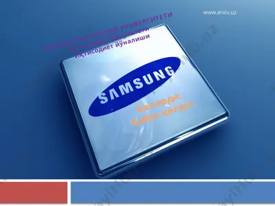 samsung kampaniyasi — PPTX