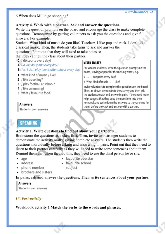 english lesson plan - what can people do? - Page 5