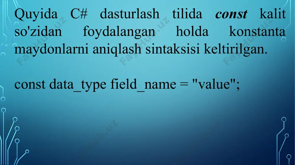 konstanta maydonlar - Page 4