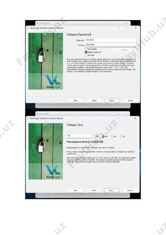 truecrypt yordamida ma'lumotlarni shifrlash - Page 2