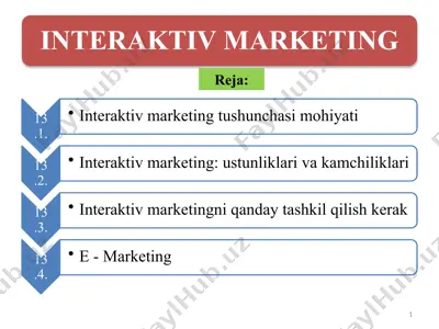 interaktiv marketing — PPTX