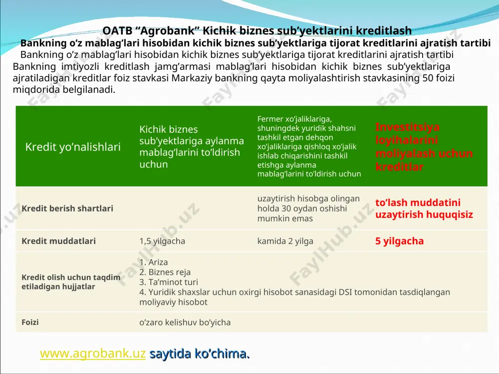 shtirilayotgan joyning joylashuvi ishlab chiqarish jarayonini asoslari: a. yog’och materialni kesish: maxsus katta arra uskunasi. b. yog’och materialiga gul bosish: maxsus frezr uskunasi c. yig’ish va biriktirish maxsus kichik uskunalar d. oynak kesish maxsus kichik uskunalar muhandislik inshootlari bilan ta`minlanganligi: transport yo`llari ishlab chiqarish binosi asosiy yo`l yoqasida joylashgan xamda shaxsiy avtomobilni borligi zaruriy kommunal xizmatlar bilan ta`minlanganligi: elektr tarmog`i bilan ta`minlangan suv va oqava suv tarmog`i, kanalizasiya bilan ta`minlangan gaz ta`minoti bilan ta`minlangan raqobatchilar tahlili… raqobatchilar sifati narxi kamchiliklari usta xunarmandlar o’rta darajali kelishilgan narxda faqat naqt pulga savdo qilishadi va naqt pulga maxsulot olishadi. ya.t.t. alimqulov xusanboy yaxshi qatiy narxida o’zi ishlab chiqarmaydi, uchinchi qo’l maxsulot tannarxini chiqarish (bir dona gorka stenkasi 3,5m) xomashyo o’lchov birligi ishlatiladigan xomoshyo miqdori 1 dona (m2) maxsulotni tayyor narhi. tayyor xolda etib kelishi. 1) lamina 2)dvp 3)oynak 4)sharnik 5)samarez 6) kurnitur 7)qosh 8)ruchka 9) ish haqqi dona (2,75x183) dona (2,40x170) m2 dona …