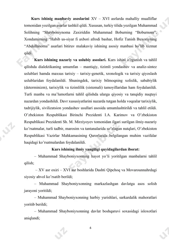lga daryosining o’rta va quyi oqimlarida qozon va ashtarxon (hojitarxon) xonliklari, qrim yarim orolida turkiya ta’sirida bo’lgan qrim xonligi vujudga keldi. dashti qipchoqning sharqiy qismida esa oq o’rda tashkil topdi. bu katta hududda qiyot, mang’it, do’rmon, qushchi, o’rtachi, nayman, tuba, toyraas, jot, xitoy, uyg’ur, qorluq, ushun (usun), karlavut, ichki, ming, tan gut, qo’ng’irot va boshqa qabilalar yashagan. bu ulus o’zbeklar davlati, uning aholisi “o’zbeklar” deb atalgan. [1: asqarov a. «o’zbekiston tarixi» t. «o`qituvchi» 1994 y. –b 210 ] dashti qipchoqning sharqiy qismi, ya’ni oq o’rdada[footnoteref:2] shayboniylardan bo’lgan abulxayrxon (1428-1468) tarqoq bo’lgan mayda xonliklarni birlashtirib, katta davlatga asos soldi. keyinchalik mang’it urug’lari ham abulxayrxon qo’l ostiga birlashtirildi. qozoq urug’lari xv asrning 40-yillarida abulxayrxonga bo’ysunishdan bosh tortib chu va yettisuv vohasiga ko’chib ketdilar va keyinchalik qozoq xonligiga asos soldilar (1465). dashti qipchoqda siyosiy tartibsizliklar, katta yer egalari bilan dehqonlar va chorvadorlar o’rtasida ichki ziddiyatlar kuchayishi natijasida davlat zaiflashib bordi. ana shunday sharoitda …