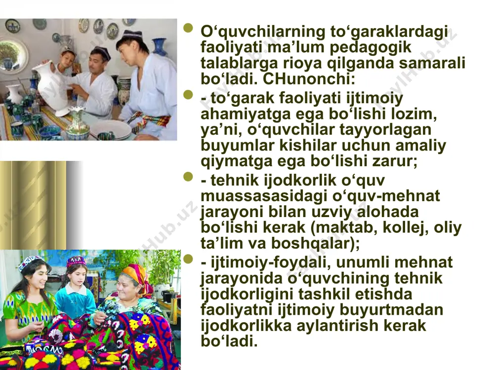 o`quvchilarning mehnat tarbiyasi. o`quvchilarning iqtisodiy tarbiyasi. - Page 5