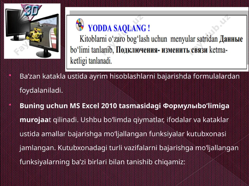 ms excelning funksiyalar kutubxonasi - Page 2