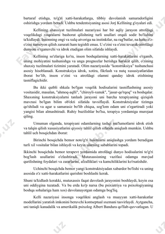 javob berish tezligini baholash uchun xronometrik vositalardan foydalanish kerak. kognitiv psixologiya introspektiv texnologiyalardan foydalanmaydi (insonning o'zi psixikada sodir bo'layotgan jarayonlarni kuzatganda va asboblar va standartlardan foydalanmasa) va ularni etarli darajada aniq emas deb hisoblaydi. bu g'oyalar bir qarashda juda oddiy bo'lib tuyulishi mumkin, lekin aslida ular kompleks ilmiy tadqiqotlarning butun majmuasiga tayanadigan asosni tashkil qiladi. bu, o'z navbatida, kognitiv psixologiya nisbatan yosh bo'lishiga qaramay, juda jiddiy ilmiy soha ekanligini ko'rsatadi. psixikada sodir bo'ladigan bilish jarayonlarini o'rganib, u empirik dalillarga asoslangan holda ma'lum xulosalar chiqarishi mumkin. psixologiyadagi kognitiv yondashuv bilish jarayonlarini tavsiflash orqali inson xatti-harakatlarini tushuntirishga, idrok etish, qolipni aniqlash, muammolarni hal qilish, xotira faoliyati jarayonlarini o'rganish va izohlash imkonini beradi; nafaqat odamlarda, balki hayvonlarda ham dunyoning kognitiv rasmini, ongsiz idrok etish va bilishni qurish mexanizmlarini o'rganish. kognitiv psixologiya sohasidagi barcha tadqiqotlar maxsus usullar yordamida amalga oshiriladi. avvalo, bu pertseptiv jarayonlarni mikrodinamik va mikrostrukturaviy tahlil qilish usullari. aqliy faoliyatning mikro tuzilmasi …