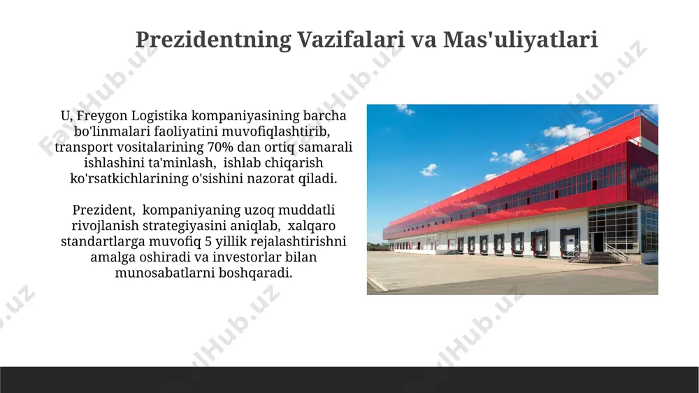 freygon logistics kompaniyasi haqida taqdimot - Page 5