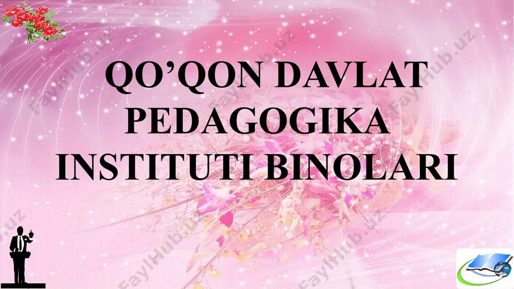65 - 69 ball 1.5 shartli o’tdi d 60 - 64 ball 1.0 f 59 ball va undan past 0.0 o’tmadi talabalarning o’zlashtirishini baholash mezonlari “a+”, “a”, “b+” baho: talaba materiallarni mustaqil ravishda tez o’zlashtiradi: xatolarga yo’l qo’ymaydi; mashg’ulotlarda faol ishtirok etadi; savollarga to’liq va aniq javob beradi. “b”, “c+”, “c” baho: talaba materiallarni yaxshi o’zlashtirgan, uni mantiqiy ifoda eta oladi; mashg’ulotlarda faol ishtirok etadi; savollarga to’liq va aniq javob beradi, biroq uncha jiddiy bo’lmagan xatolarga yo’l qo’yadi. “d+”, “d” baho: asosiy materiallarni biladi, biroq aniq ifoda etishga qiynaladi; savollarga javob berishda aniqlik va to’liqlik yetishmaydi; materiqllarni taqdim etishda ayrim xatoliklarga yo’l qo’yadi; kommunikatsiya jarayonida qiyinchilik sezadi. “f” (o’tmadi) baho: materiallarni o’zlashtirmagan; savollarga javob bera olmaydi; mashg’ulotlarda ishtirok etmaydi. talabalarni baholashda quyidagilar hisobga olinadi: - mashg’ulotlardagi ishtiroki (davomat); - mashg’ulotlardagi faollik va ijodkorlik; - asosiy va qo’shimcha o’quv materiallarini o’zlashtirish; - mustaqil ta’lim bo’yicha topshiriqlarni o’z vaqtida bajarish; - nazoratning …