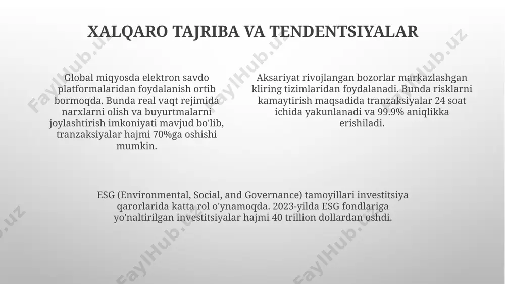 qimmatli qog‘ozlar savdosining tashkilotchilari va operatsiyalari - Page 4