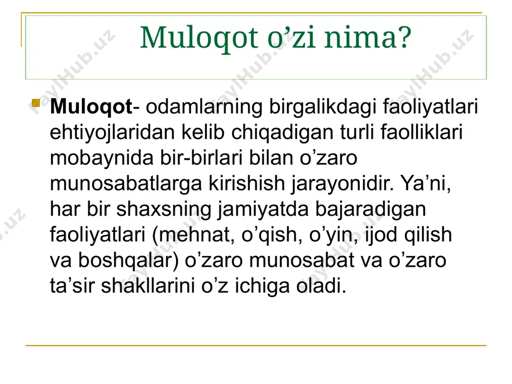 hoqun-suronli qoʼshni xonada oʼtirib, bemalol diqqatini maʼlum obʼektga qaratadi va jamlaydi diqqat turlari diqqatning qoʼlami bir davrning oʼzida diqqat tomonidan qamrab olinishi mumkin boʼlgan obʼektlarning miqdori. diqqatning koʼchuvchanligi faoliyat jarayonida diqqatni ongli ravishda bir obʼektdan ikkinchi obʼektga koʼchirilishi. diqqat 19 diqqat taqsimlanishi diqqatning bir vaktning oʼzida bir qancha obʼektlarga qaratilishidan iborat xususiyati. masalan: shoferning, oʼqituvchining ish jarayonidagi diqqati taqsimlangan diqqatdir. diqqatning barqarorligi diqqatning oʼz obʼektiga kuchli yoʼnaltirilishi va faol toʼplanishidan iborat ijobiy xususiyati. diqqat 20 /docprops/thumbnail.jpeg